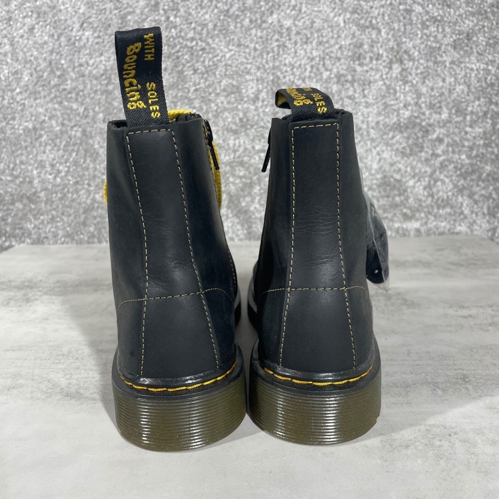 Dr Martens Boots Womens 5 Mens 4 1460 Pascal J Combat Leather Yellow Stitching - Picture 5 of 10